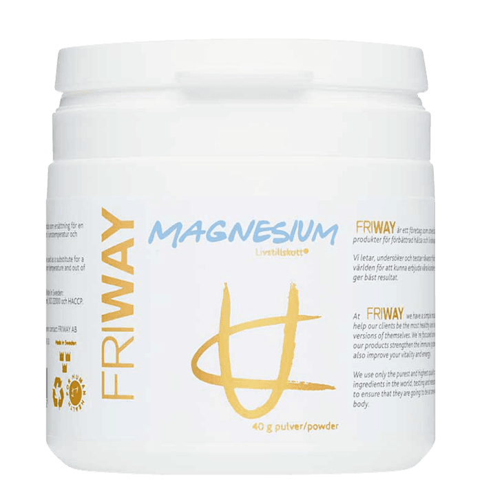 Magnesiumpulver 40 g – från Friway – 239 kr – hos Bodystore
