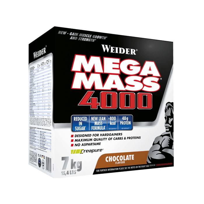 Mega Mass 4000 Gainer 7 kg – från Weider – 1299 kr – hos Bodystore