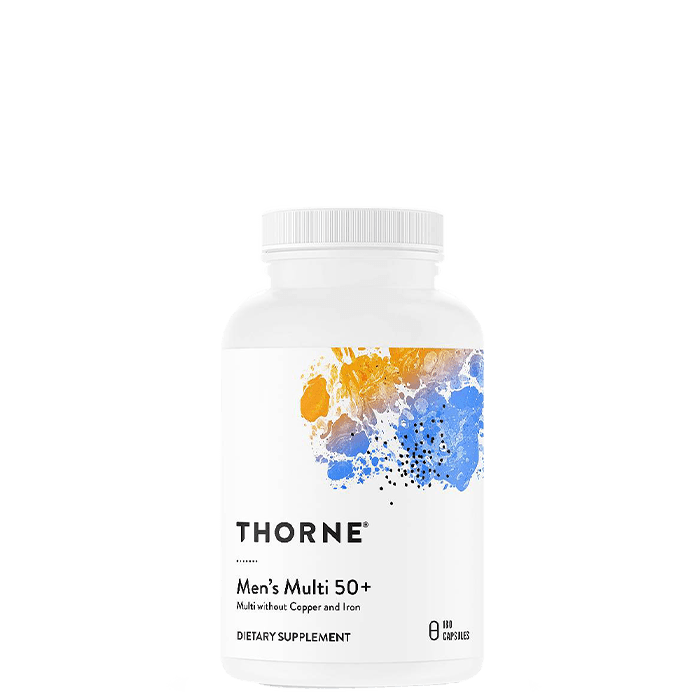 Men's Multi 50+ 180 kapslar – från Thorne Research Inc. – 680 kr – hos Bodystore