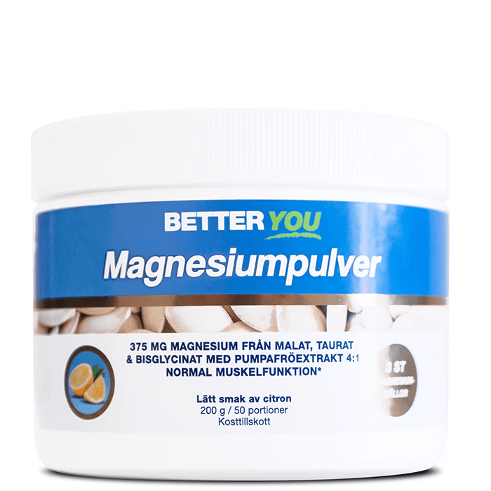 Magnesiumpulver Citron 200 g – från Better You – 374 kr – hos Bodystore