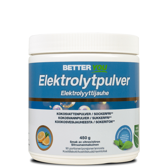 Elektrolytpulver Citron 450 g från Better You – köp hos Bodystore