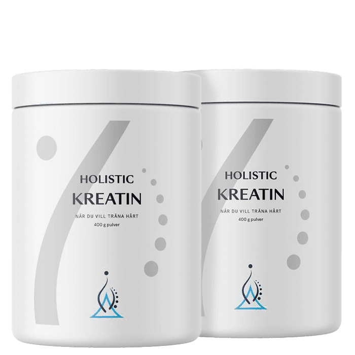 2 x Kreatin 400 g Naturell från Holistic – köp hos Bodystore