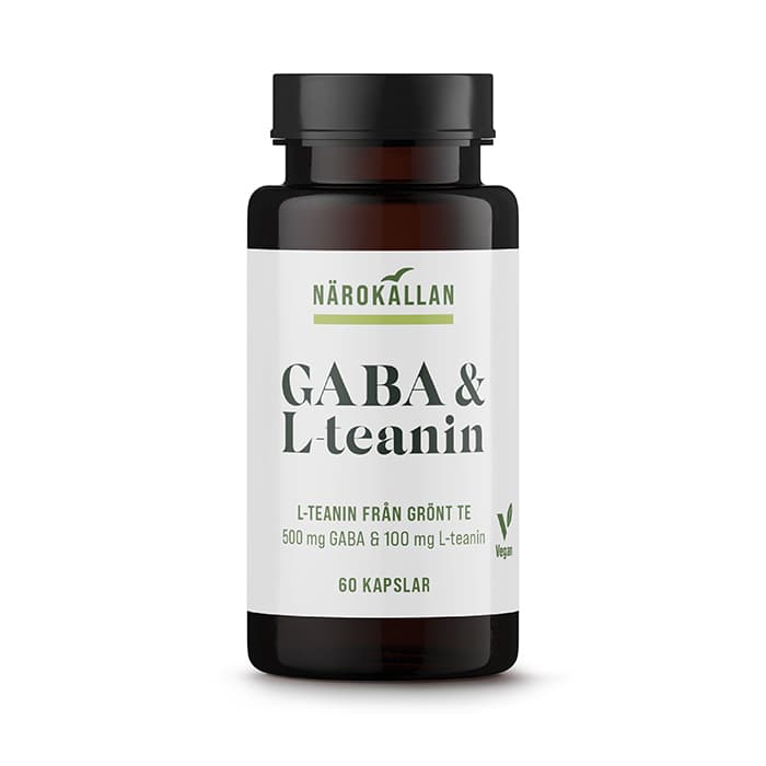 GABA + L-teanin 60 kapslar – från Närokällan – 195 kr – hos Bodystore