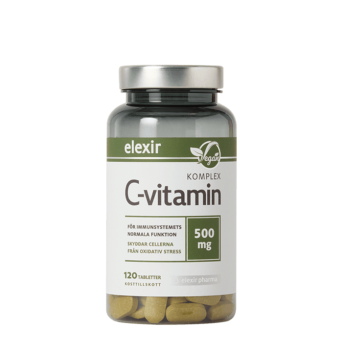 C-vitamin Komplex 120 tabletter – från Elexir Pharma – 130 kr – hos Bodystore