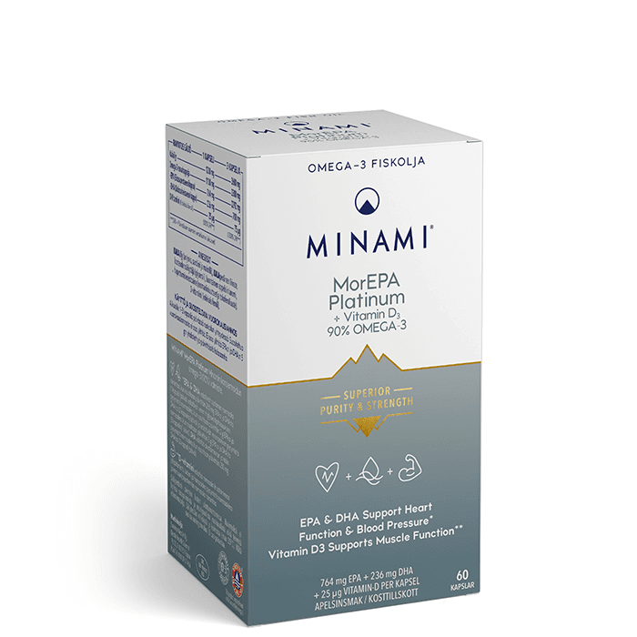 MorEPA Platinum Omega-3 90% 60 kapslar – från Minami Nutrition – 426 kr – hos Bodystore