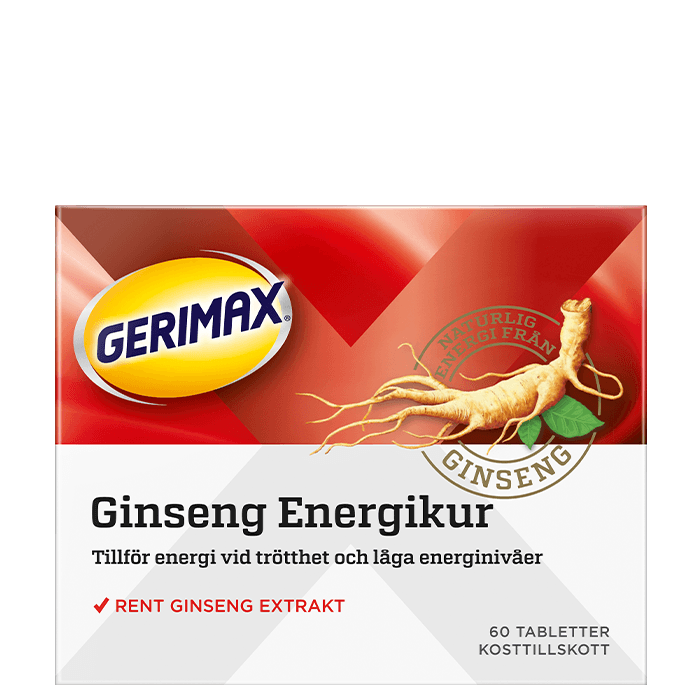 Ginseng Energikur 60 tabletter – från Gerimax – 169 kr – hos Bodystore