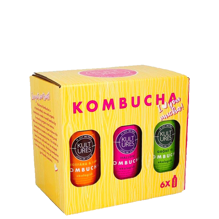 Kultures Kombucha 6-pack – från Kultures – 179 kr – hos Bodystore