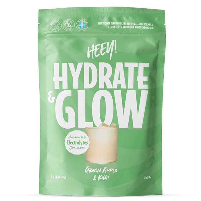 Hydrate & Glow Elektrolyter + Coll-egan® 240 g – från Heey! – 245 kr – hos Bodystore