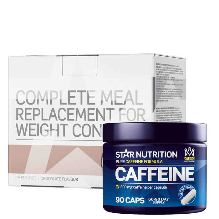 Complete Meal Måltidsersättning Viktkontroll + Koffeintabletter 200 mg 90 Kapslar från Star Nutrition – köp hos Bodystore