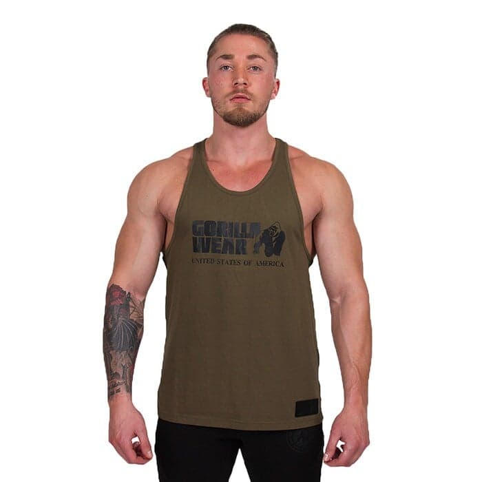 Classic Tank Top, Army Green – från Gorilla Wear – 299 kr – hos Bodystore