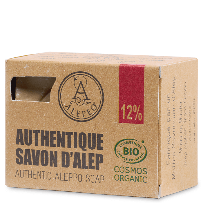 Aleppotvål 12% Lagerbärsolja 200 g – från Alepeo – 99 kr – hos Bodystore