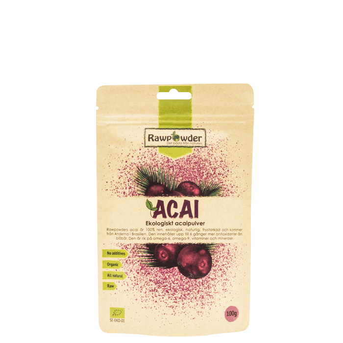 Ekologiskt Acaipulver 100 g – från Rawpowder – 167 kr – hos Bodystore