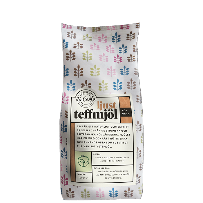 Teffmjöl Ljust 400 g – från Da Carla – 47 kr – hos Bodystore