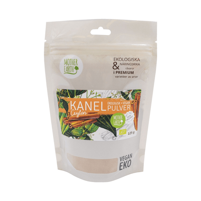 Äkta Ceylonkanel Premium Malen Ekologisk 125g – från Mother Earth – 64 kr – hos Bodystore