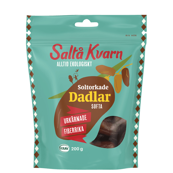 Dadlar 200 g – från Saltå Kvarn – 42 kr – hos Bodystore
