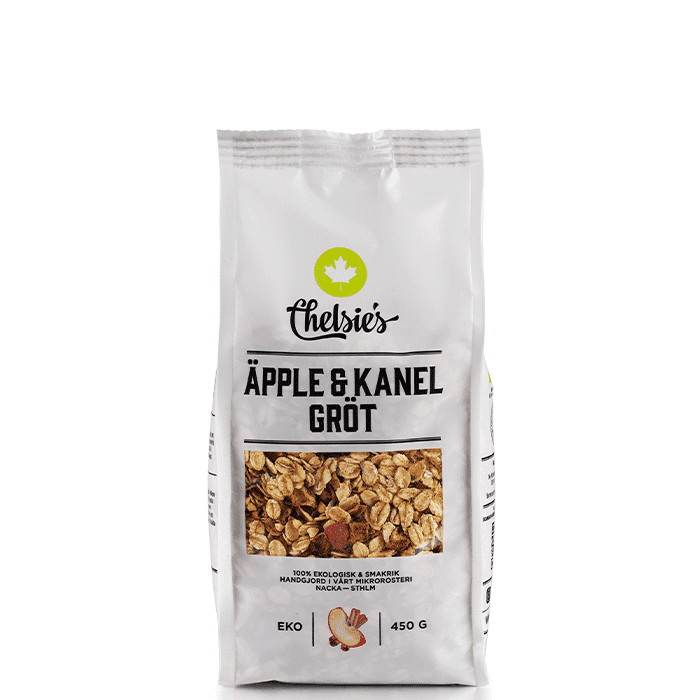 Gröt Äpple & Kanel 450 g – från Chelsie s Organic Gourmet Prod – 55 kr – hos Bodystore