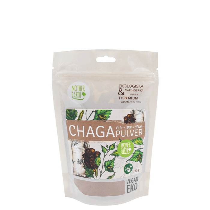 Chagapulver Vild 125 g från Mother Earth – köp hos Bodystore