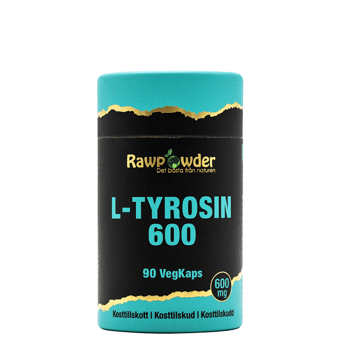 L-Tyrosin 600 mg 90 kapslar – från Rawpowder – 148 kr – hos Bodystore