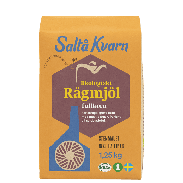 Rågmjöl 1,25 kg – från Saltå Kvarn – 35 kr – hos Bodystore