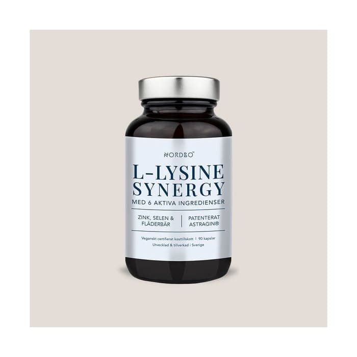 L-Lysine Synergy 90 kapslar från Nordbo – köp hos Bodystore