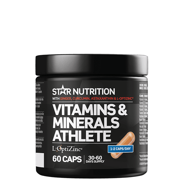 Ultimate Vitamins & Minerals Athlete 60 kapslar – från Star Nutrition – 199 kr – hos Bodystore