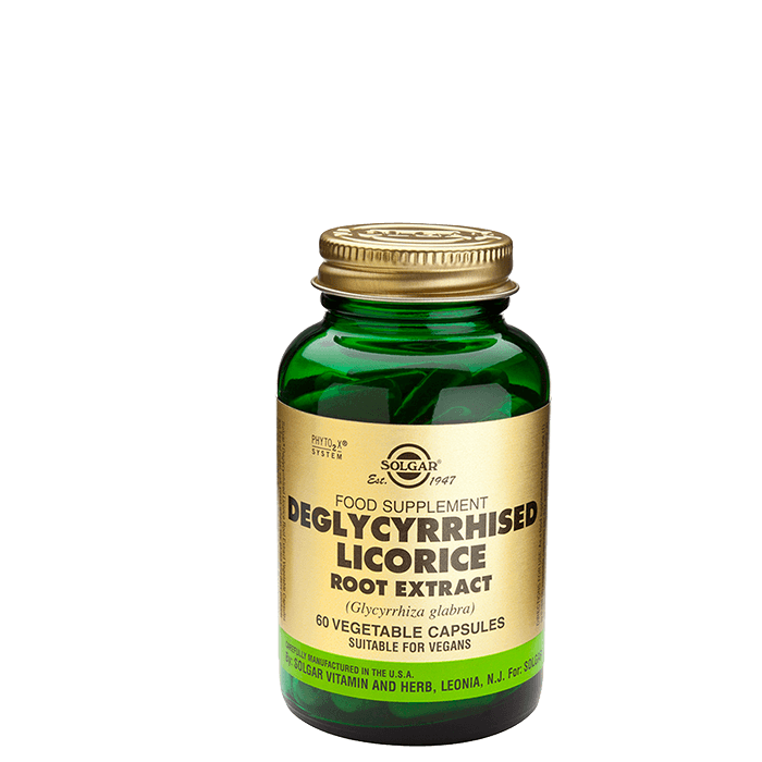 DGL Lakrisrotextrakt 60 kapslar – från Solgar – 174 kr – hos Bodystore