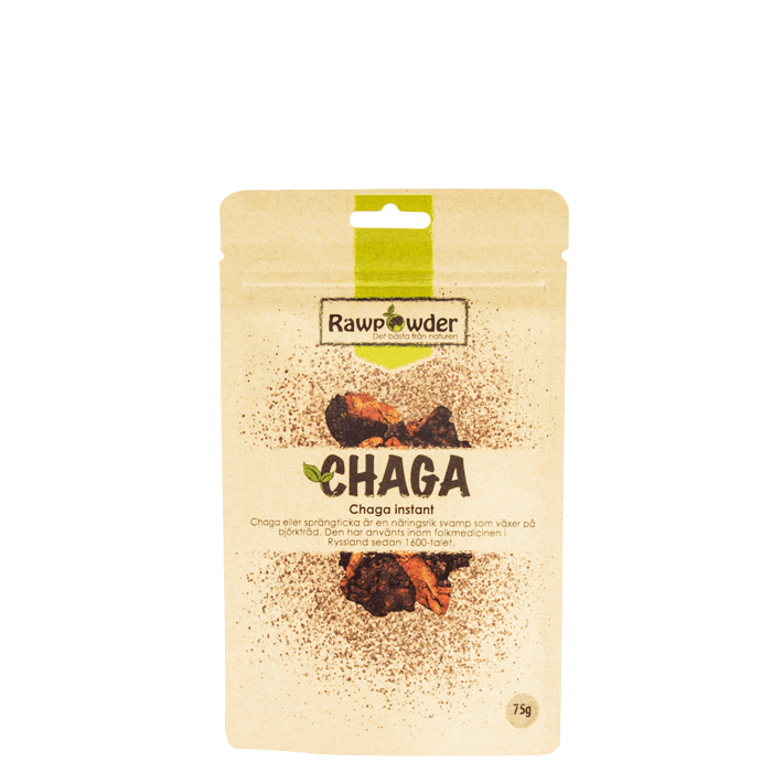 Chaga Instant 75 g – från Rawpowder – 131 kr – hos Bodystore