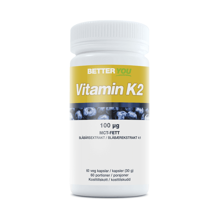 Vitamin K2 100 µg 60 kapslar – från Better You – 199 kr – hos Bodystore
