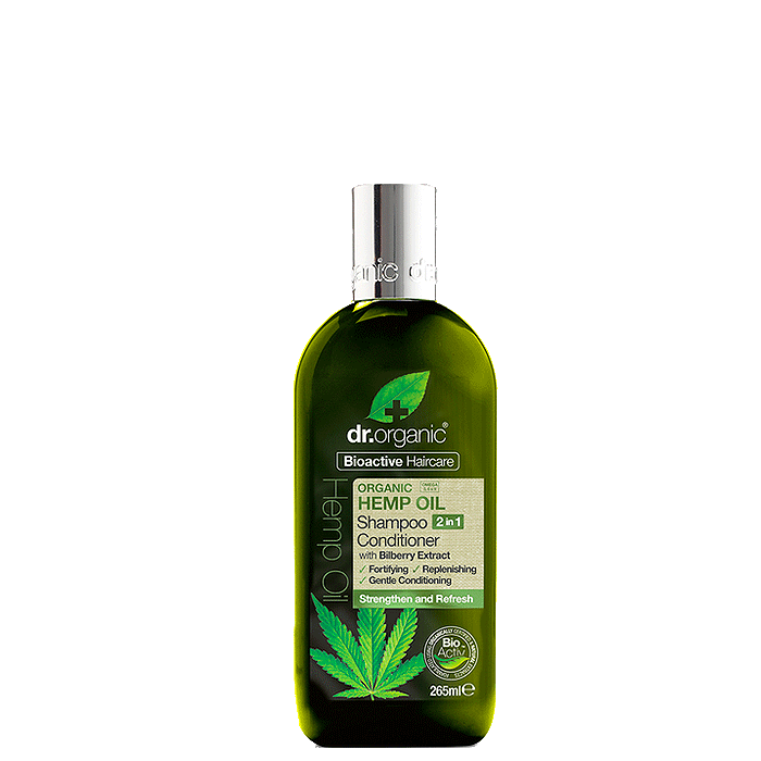 Hampaolja Shampoo Och Balsam 2-i-1 265 ml – från Dr Organic – 139 kr – hos Bodystore