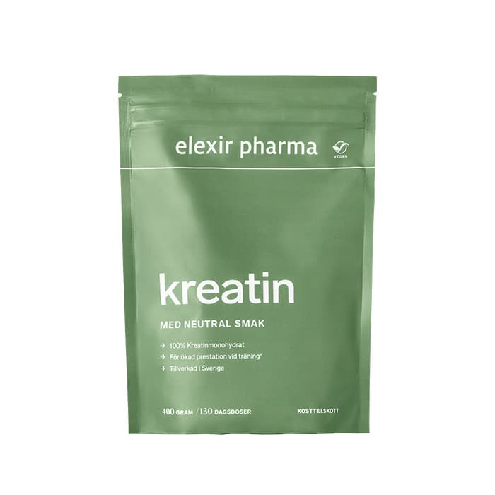 Kreatin Naturell 400 gram från Elexir Pharma – köp hos Bodystore