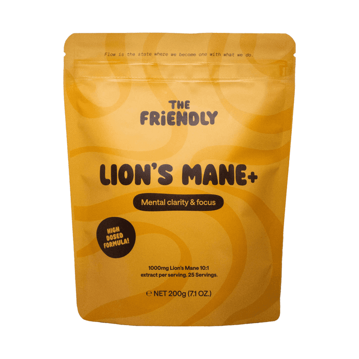 C8 MCT-pulver Lions Mane Mushroom 200g – från The Friendly Fat Company – 263 kr – hos Bodystore