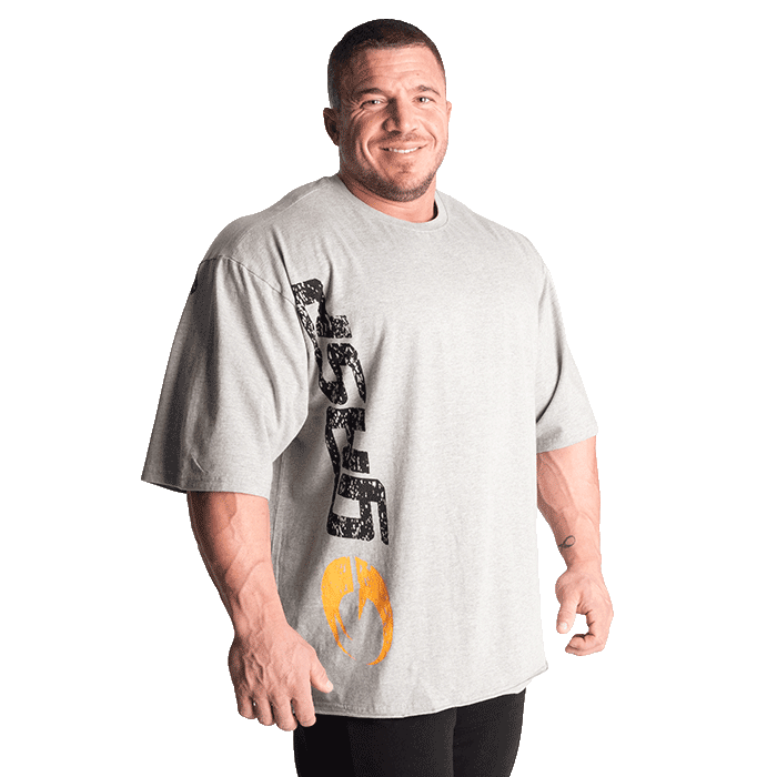 Gasp Iron Tee, Greymelange/Black – från GASP – 699 kr – hos Bodystore