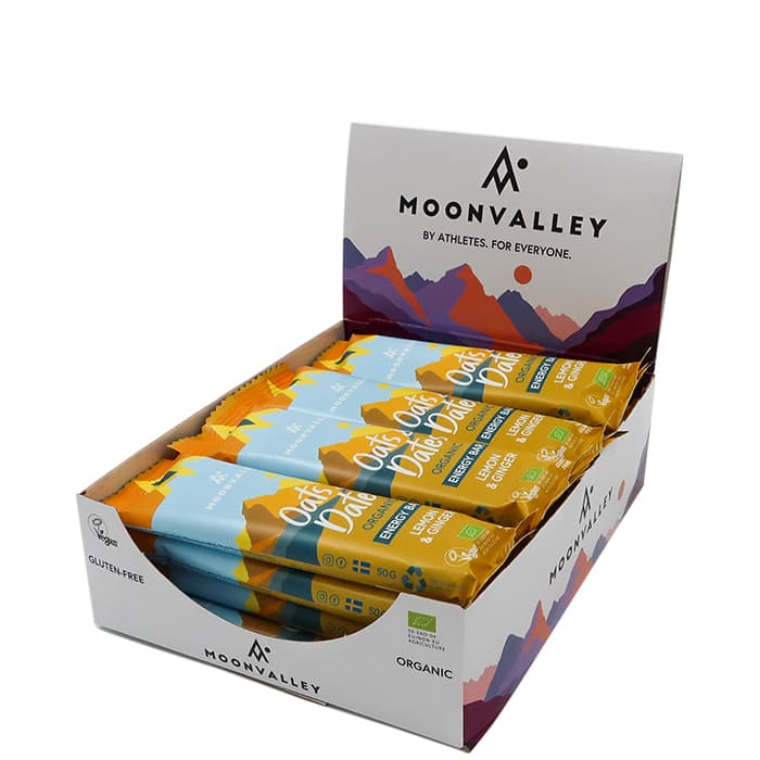 12x Vegan Energy bar Oats & Dates 50 g – från Moonvalley – 255 kr – hos Bodystore