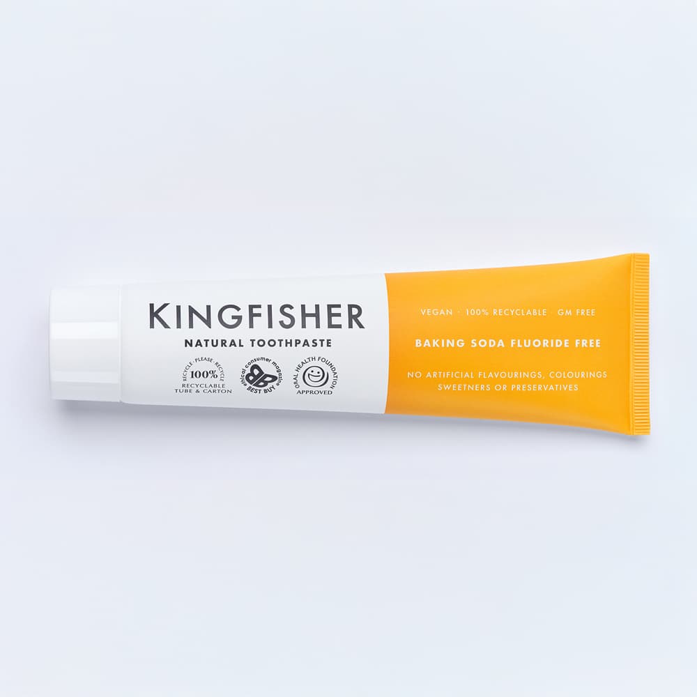 Tandkräm Fluorfri Baking Soda 100 ml – från Kingfisher – 85 kr – hos Bodystore