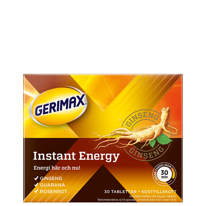 Instant Energy 30 tabletter – från Gerimax – 119 kr – hos Bodystore