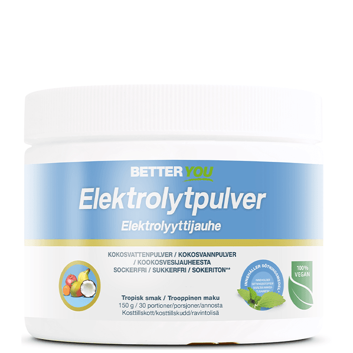 Elektrolytpulver Tropisk 150 g från Better You – köp hos Bodystore