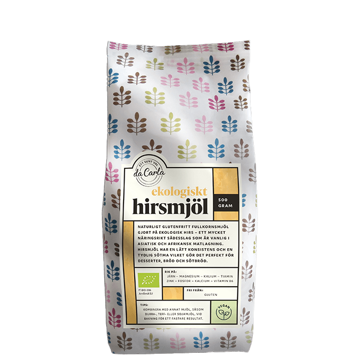 Hirsmjöl 500 g – från Da Carla – 40 kr – hos Bodystore
