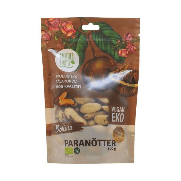 Paranötter Premium RAW & Ekologiska 200g – från Mother Earth – 120 kr – hos Bodystore