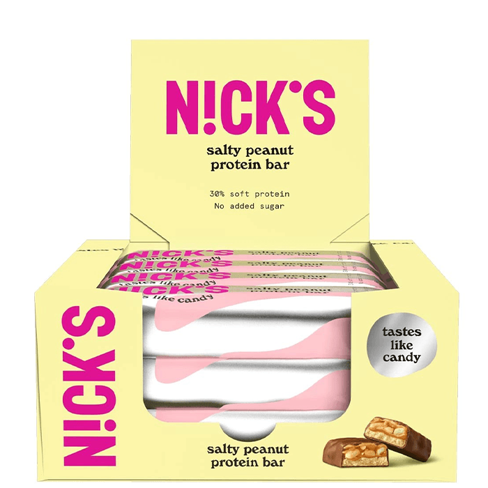 12 x Proteinbar 50 g – från Nicks – 279 kr – hos Bodystore