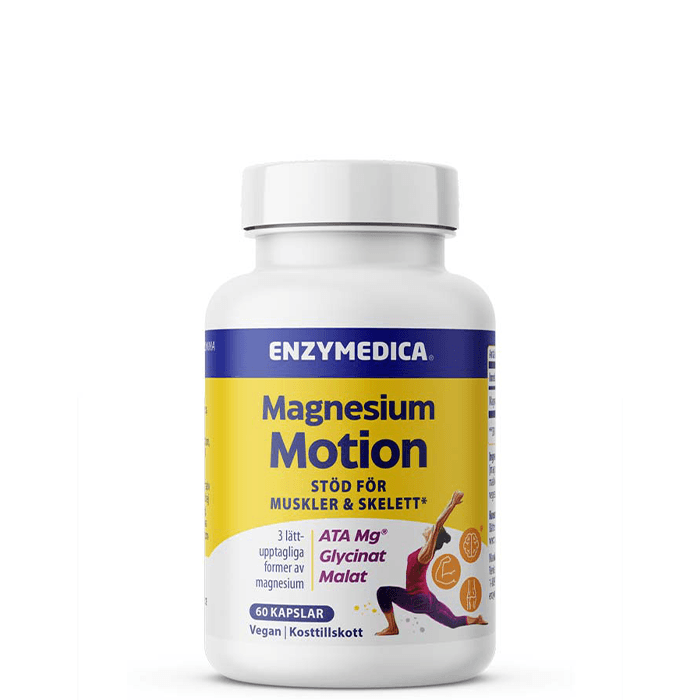Magnesium Motion 60 kapslar – från Enzymedica – 283 kr – hos Bodystore
