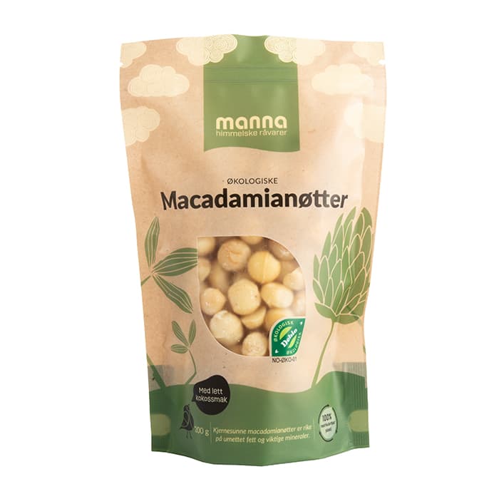 Macadamianötter 200 g – från Manna – 124 kr – hos Bodystore