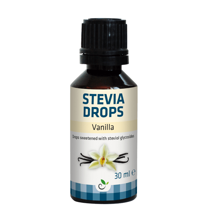Stevia Droppar Vanilj 30 ml – från SUKRIN – 79 kr – hos Bodystore