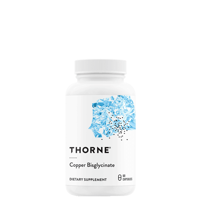Copper Bisglycinate 60 Kapslar från Thorne Research Inc. – köp hos Bodystore