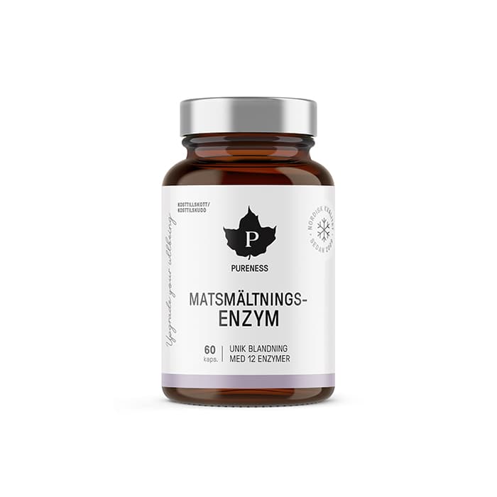 Matsmältningsenzym 60 kapslar – från Pureness – 215 kr – hos Bodystore