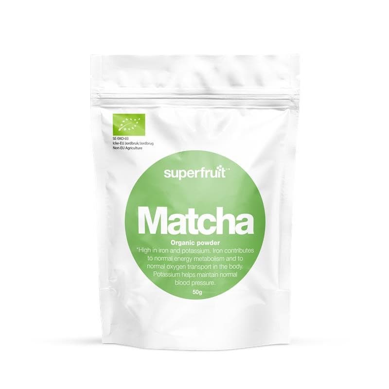 Matchapulver 50 g – från Superfruit Foods – 110 kr – hos Bodystore