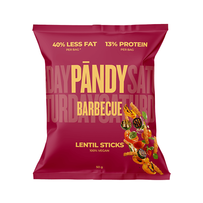 Pändy Lentil Sticks 50 g Barbecue – från Pandy – 15 kr – hos Bodystore