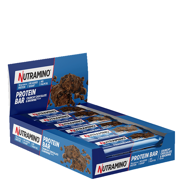 12 x ProteinBar Crispy 55 g – från Nutramino Fitness Nutrition – 329 kr – hos Bodystore