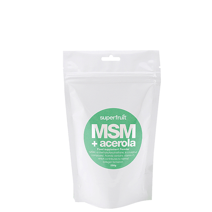 MSM + Acerola-pulver 250 g – från Superfruit – 131 kr – hos Bodystore