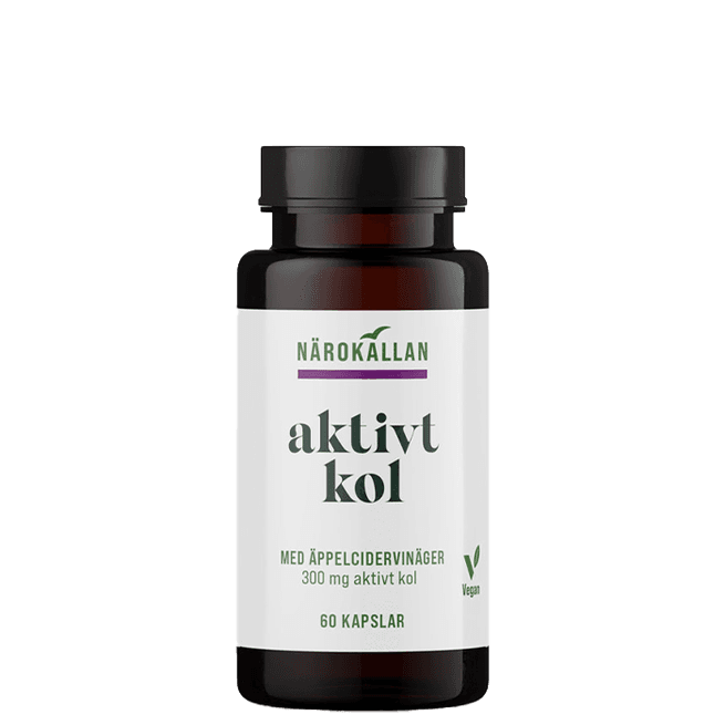 Aktivt Kol + Äppelcidervinäger 60 kapslar – från Närokällan – 295 kr – hos Bodystore