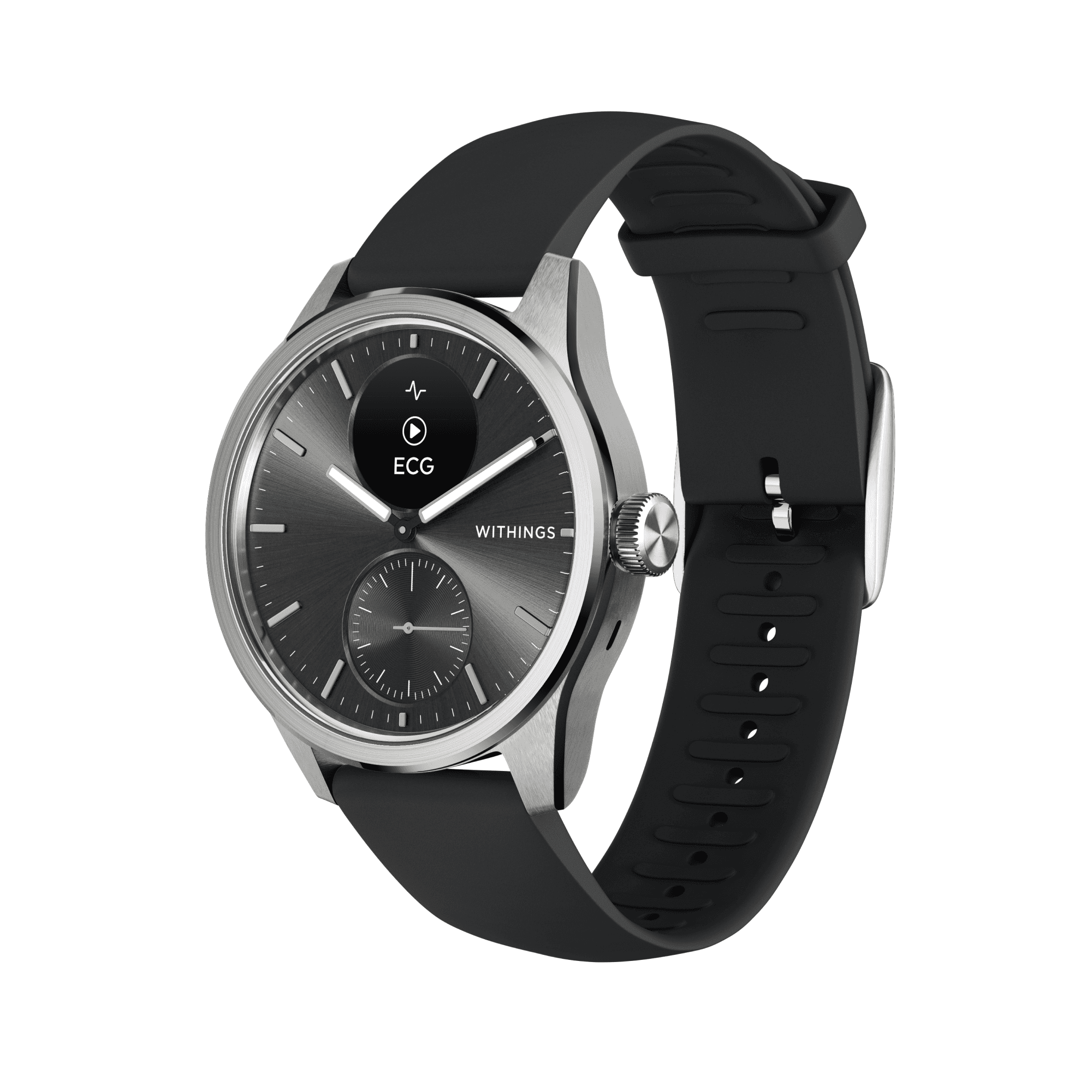 Träningsklocka Scanwatch 2 42mm Black – från Withings – 4299 kr – hos Bodystore